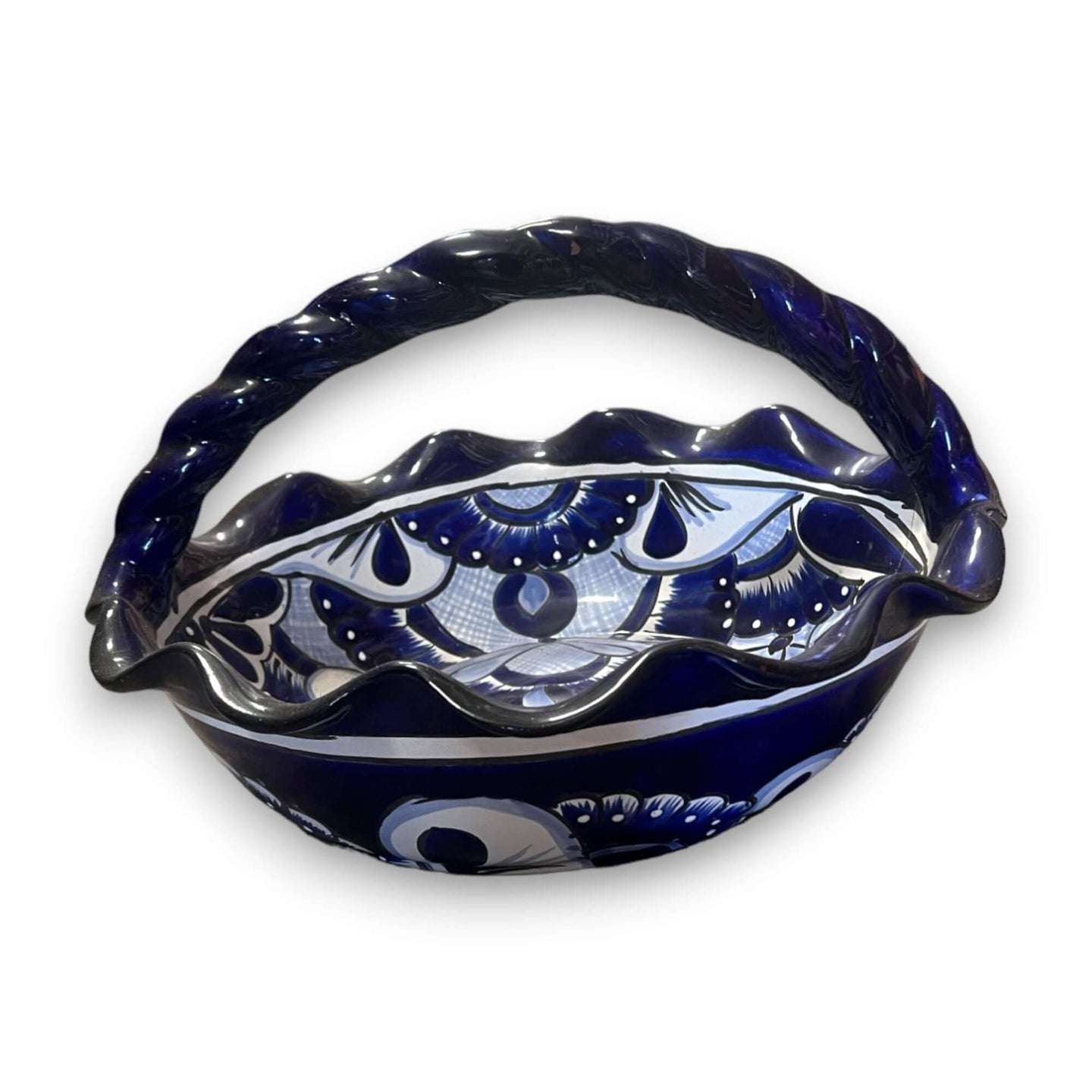 Talavera Fruit Basket - Hand-Painted Artistry